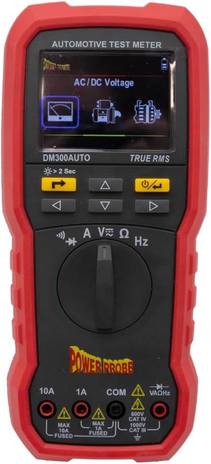 Medidor de prueba automotriz Power Probe con prueba guiada (DM300AUTO)
