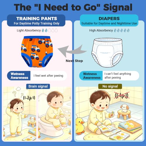 Image of BIG ELEPHANT Toddler Potty Training Underwear, Cotton Training Pants