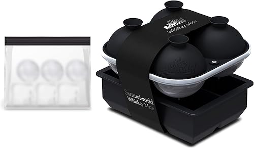 Miniatura 15 de Samuelworld Combo de Bandeja de Hielo Premium (16 Cubitos de Hielo/6 Bolas de Hielo), Fabricador de Esferas de Hielo Grandes y Bandejas de Cubitos