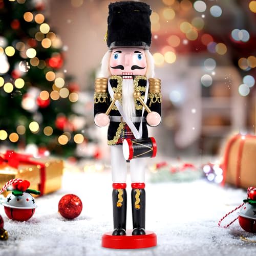 COMBIUBIU 11.8 Christmas Decorations Nutcracker Hanging Ornaments,Wooden Nutcracker Figures,Festive Collectible Nutcracker Gift forTable Desktop Fireplace