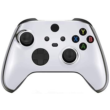 UN-Modded Custom Controller Compatible with Xbox One S/X. (3.5 mm Jack) (Chrome Silver)