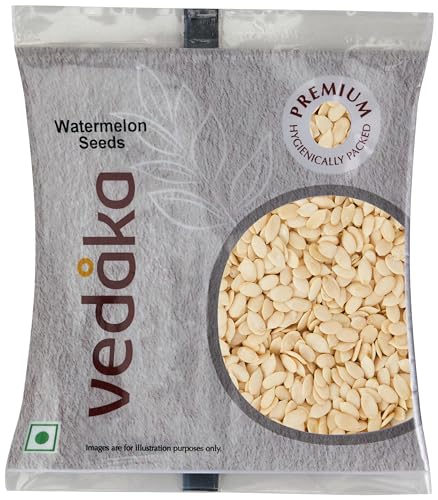 Image of Amazon Brand - Vedaka Raw Watermelon Seeds (Tarbuj Beej) | Seeds for Snacking | Gluten-Free | 100 gm (Pack of 2)
