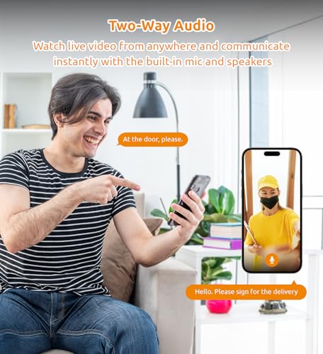 TOUCAN Doorbell Camera, Video Doorbell with Chime, 2-Way Talk, 2.4Ghz WiFi, Night Vision, PIR Motion Detection, Compatible with Alexa and Google Assistant, Indoor Outdoor Surveillance thumbnail 4