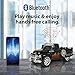 QFX Bluetooth 1953 Hot Rod Pickup Truck Replica Speaker, 3-inch Speakers, Hands Free Link, Built-in Microphone, FM Radio and LED Party Lights, Black - BT-1953 BK
