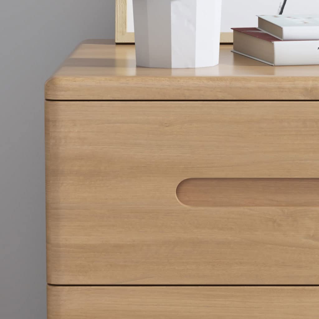 Nachtisch Holz Dreiziehende Nachttischkabinett Lagerschrank Modernem Minimalist Wohnzimmer Schlafzimmer Nachttisch Aufbewahrungsschublade Kleines Kabinett (Holz) Nachtkommode (Color : D)