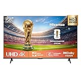 Hisense Smart TV UHD 4K DLED 58' Polegadas 58A6NV com HDR10 Dolby Vision Game Mode Controle por Voz Alexa Built-In AirPlay