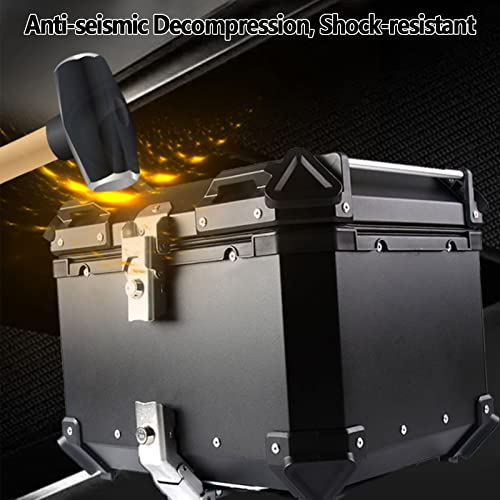 Baúl de aluminio para motocicleta impermeable contra robos en ruta 5