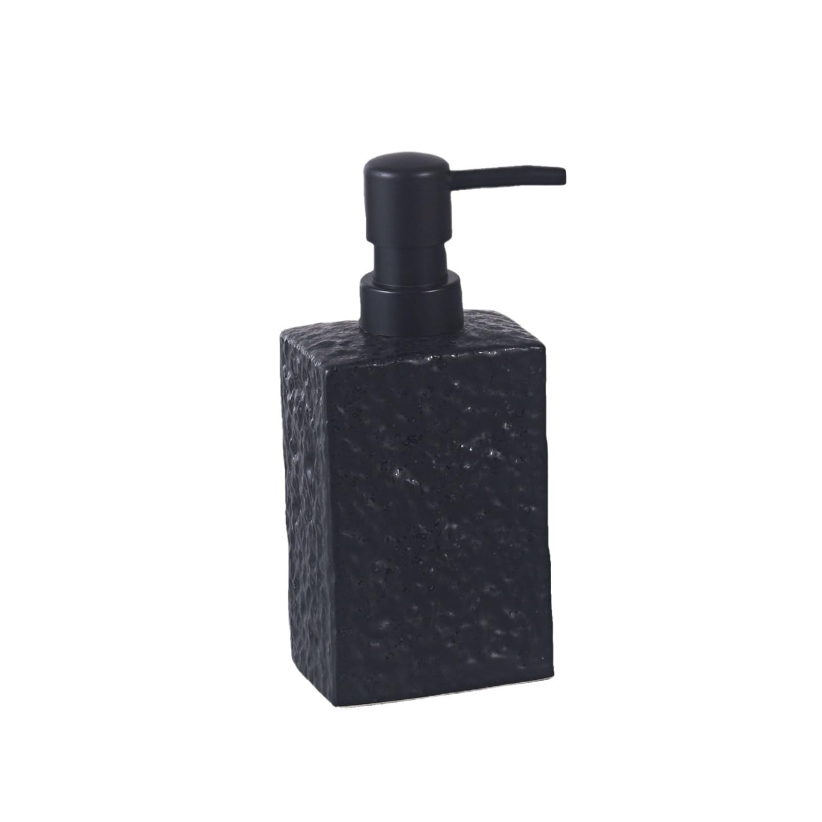 Hand Wash Dispenser Modern Ceramic Liquid Lotion Bottles Soap Dispenser For Bathroom Countertop(Black)