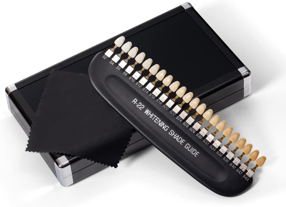 Dientes profesionales del salón de la clínica R-22 3D que blanquean la guía de la sombra, dispositivo dental de Digitaces del blanqueador del diente de la guía de la sombra de los dientes