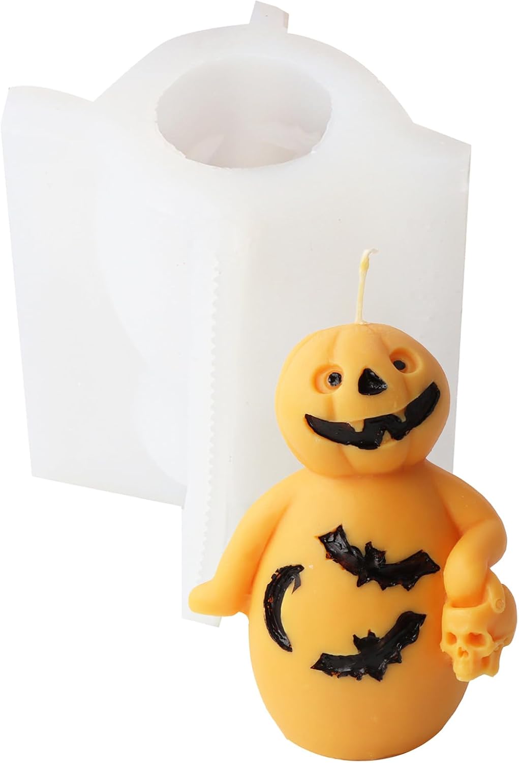 Halloween Pumpkin Candle Molds Skull Silicones Molds for Crafting Candle Baking Table Decorations Hollween Decorations