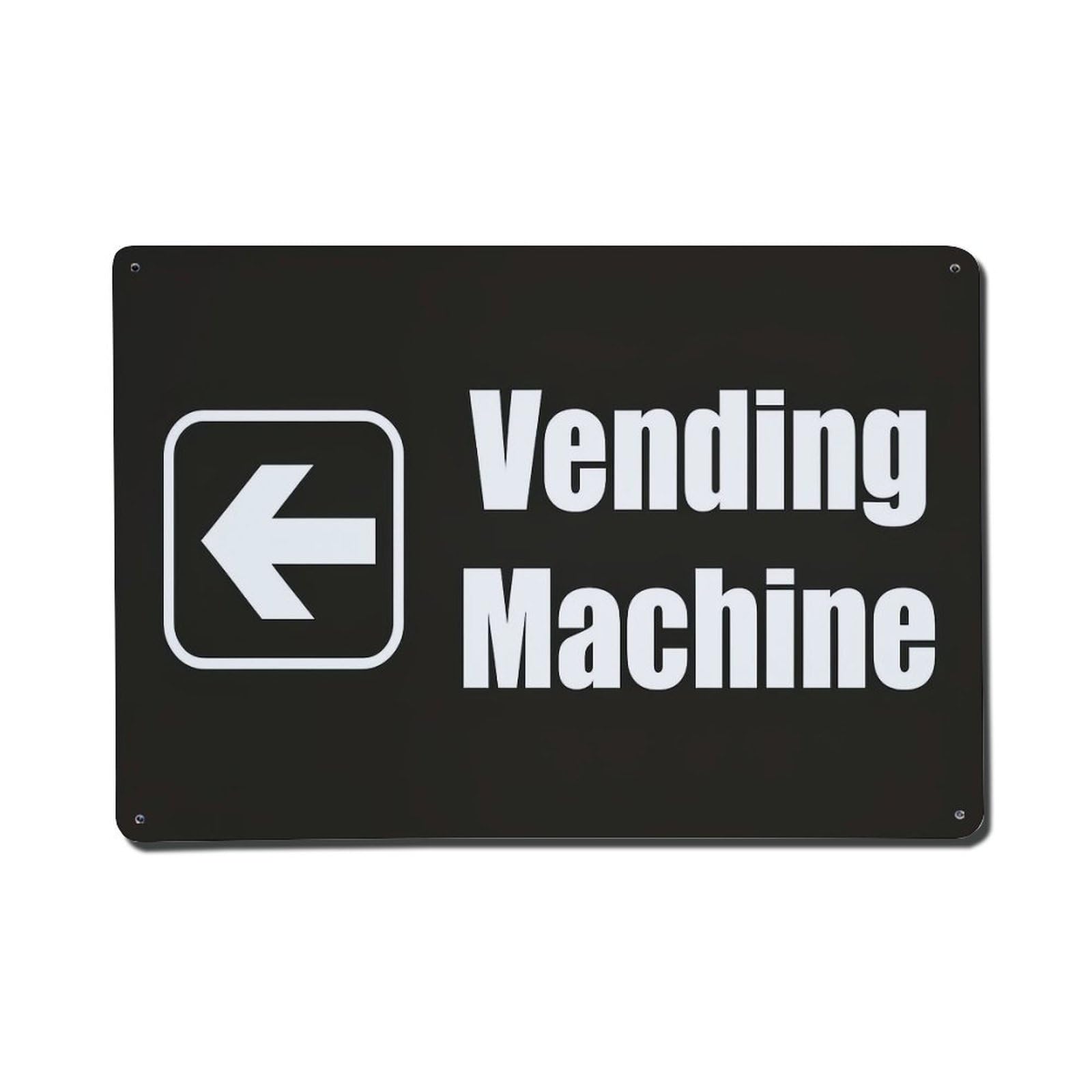 Nestemfo Vintage Vending Machine Left Arrow Sign Tin Sign Metal Sign, Living Room,Bar, Home, Bedroom Wall Decor,Retro Metal Poster 8X12 Inches