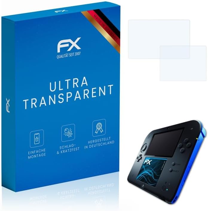 Screen Protection Film compatible with Nintendo 2DS Screen Protector, ultra-clear FX Protective Film (Set of 3) Screen Protection Film compatible with Nintendo 2DS Screen Protector, ultra-clear FX Protective Film (Set of 3)