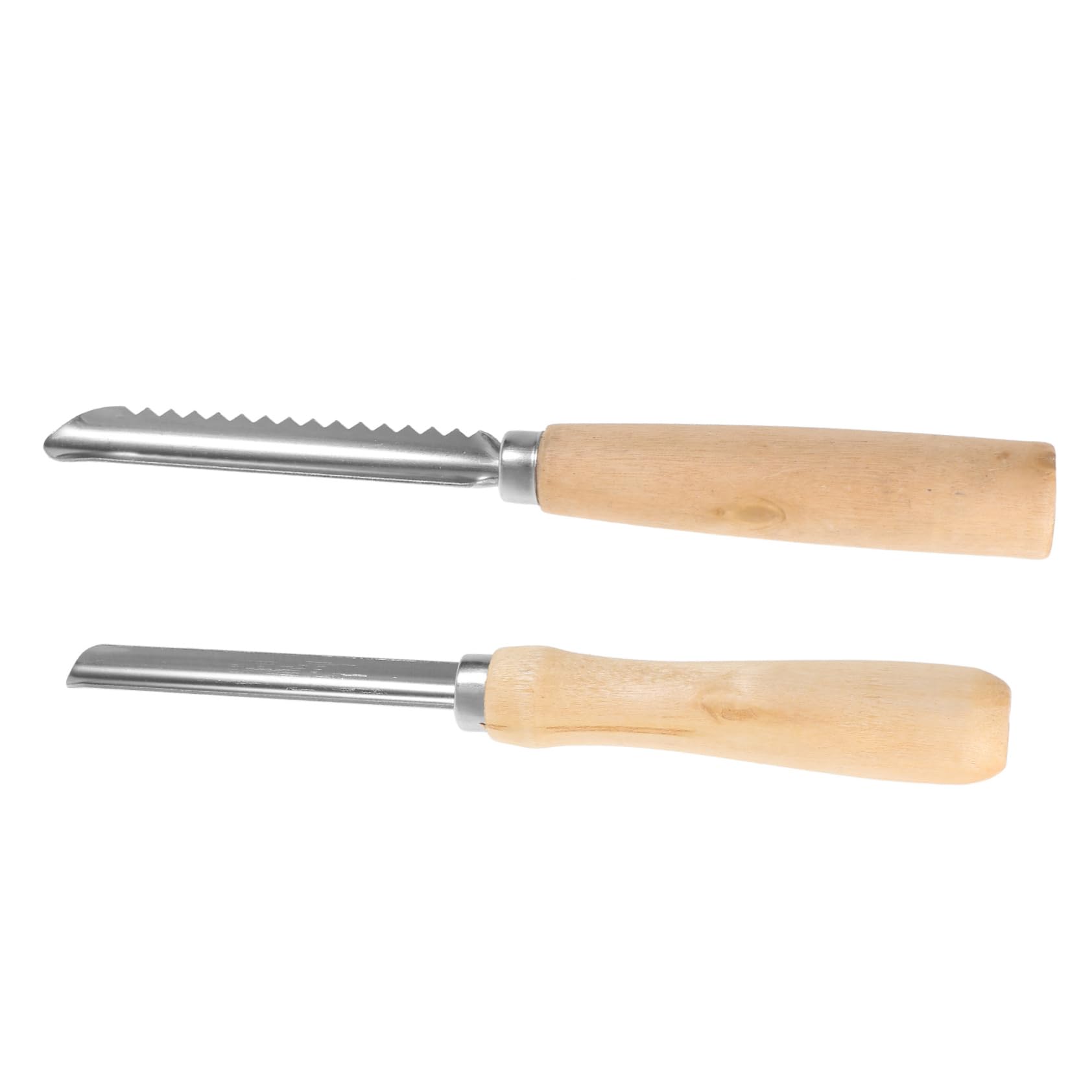 Mikinona 2pcs Fruit Pitter Serrated Smooth Pear Corer Tool for Kitchen Remover for Fruits Safe Convenient Storage