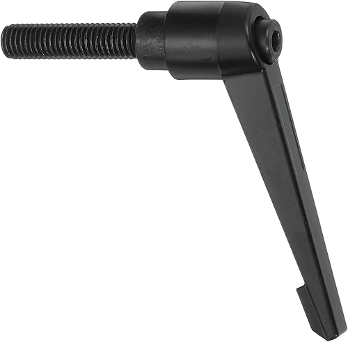 Miniatura 162 de uxcell Perillas ajustables M8 x 3.150 in, rosca macho, botón de trinquete, bloqueo rápido, perno giratorio para maquinaria de torno, color negro
