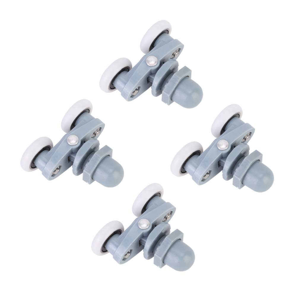 BuyWeek Duschtür Rollen 4er Set - 25mm Schiebetür Rollen Für Badezimmer