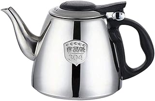 Indukcja Nowoczesna gwiżdżysta czajnik ze stali nierdzewnej Matowy wykończenie z czarnym miękkim uchwytem (Size : 1.2l)