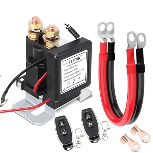 Desconectador De Batería Para Coche 240A Con Mando A Distancia – Cortacorriente 12V Para Coche, Camión, Furgoneta O ATV