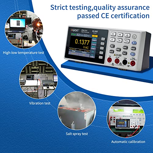 Image of Protable Bench Multimeter with 3.5 Inch 55,000 Counts True RMS Ultra-light Digital Multi Tester for Labs, Factories (XMD1041)