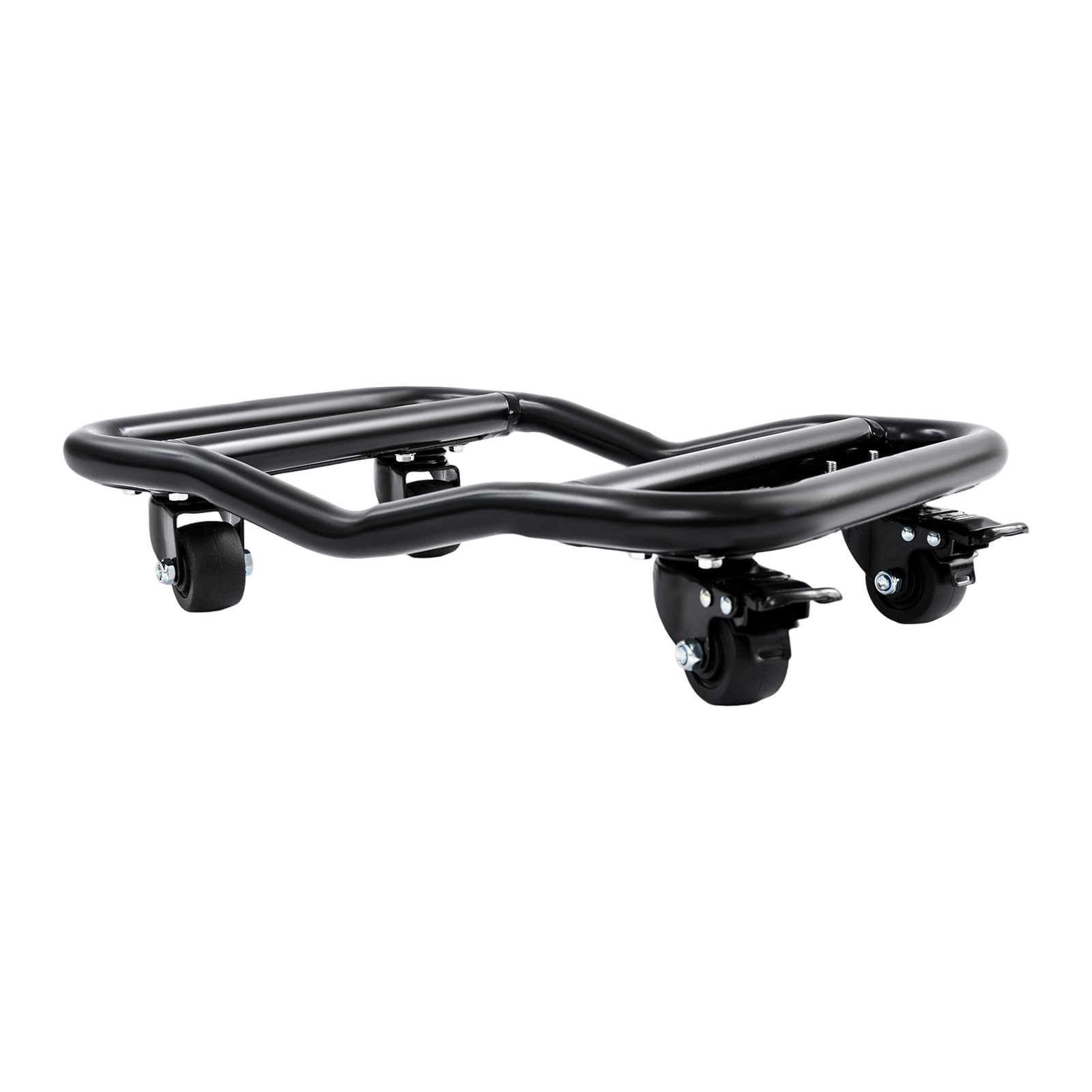 4 Stk Rad Dolly Auto Reifen Heringe,360° drehen, Jede Belastung 680Kg Heavy Duty Rollwagen mit Bremsen, Fahrzeugtransportwagen zum Transportieren von Autos Lkws (Schwarz)