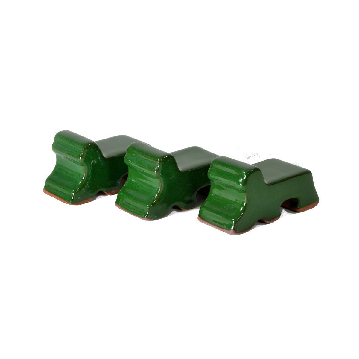 Amazon.com: Ceramic Pot Feet 3-Pack - Green Glaze- Made In USA- Flower Pot  Risers Glazed Ceramic - Handmade - Stoneware Clay - Frost Proof - Made For  Planters- 3" Long x 1.5"