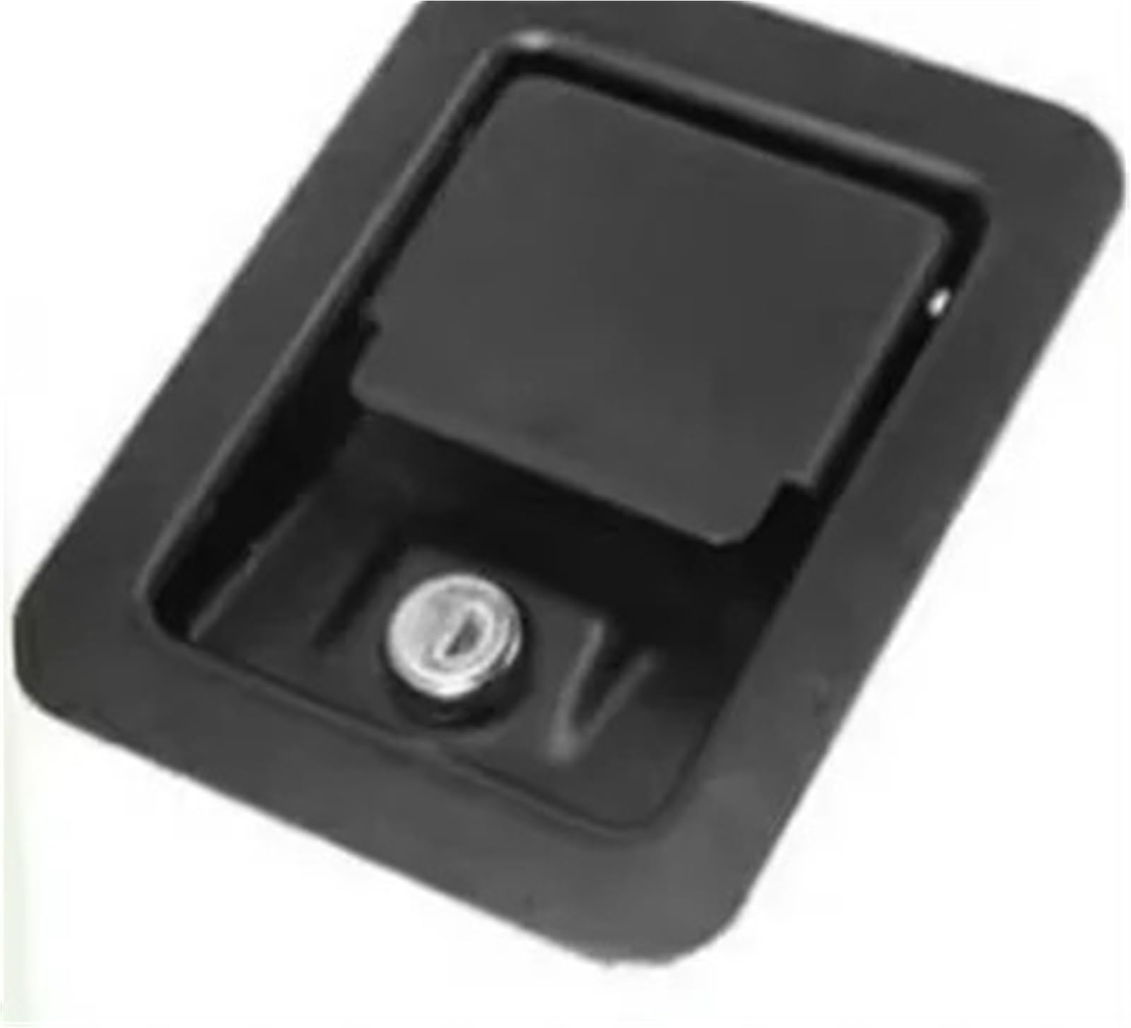 Serrure à grand panneau XK103 en acier inoxydable noir pour porte et coffre robustes