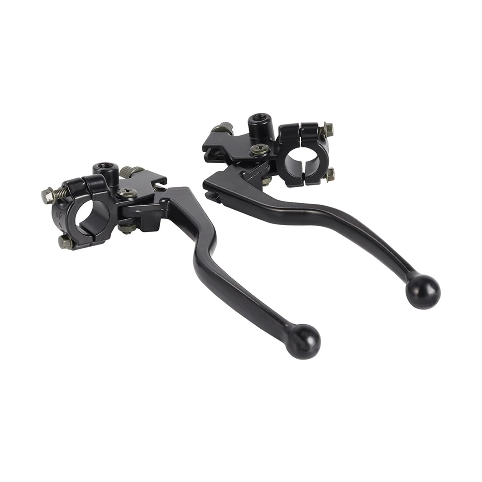 MWBDJFOD 2pcs Motorcycle 22mm Handlebar Brake Clutch Levers Aluminum Motorbike Front Brake & Clutch Lever Cable for Ho&nda CG125 Pit Bike Handlebar Clutchs Brakes Levers