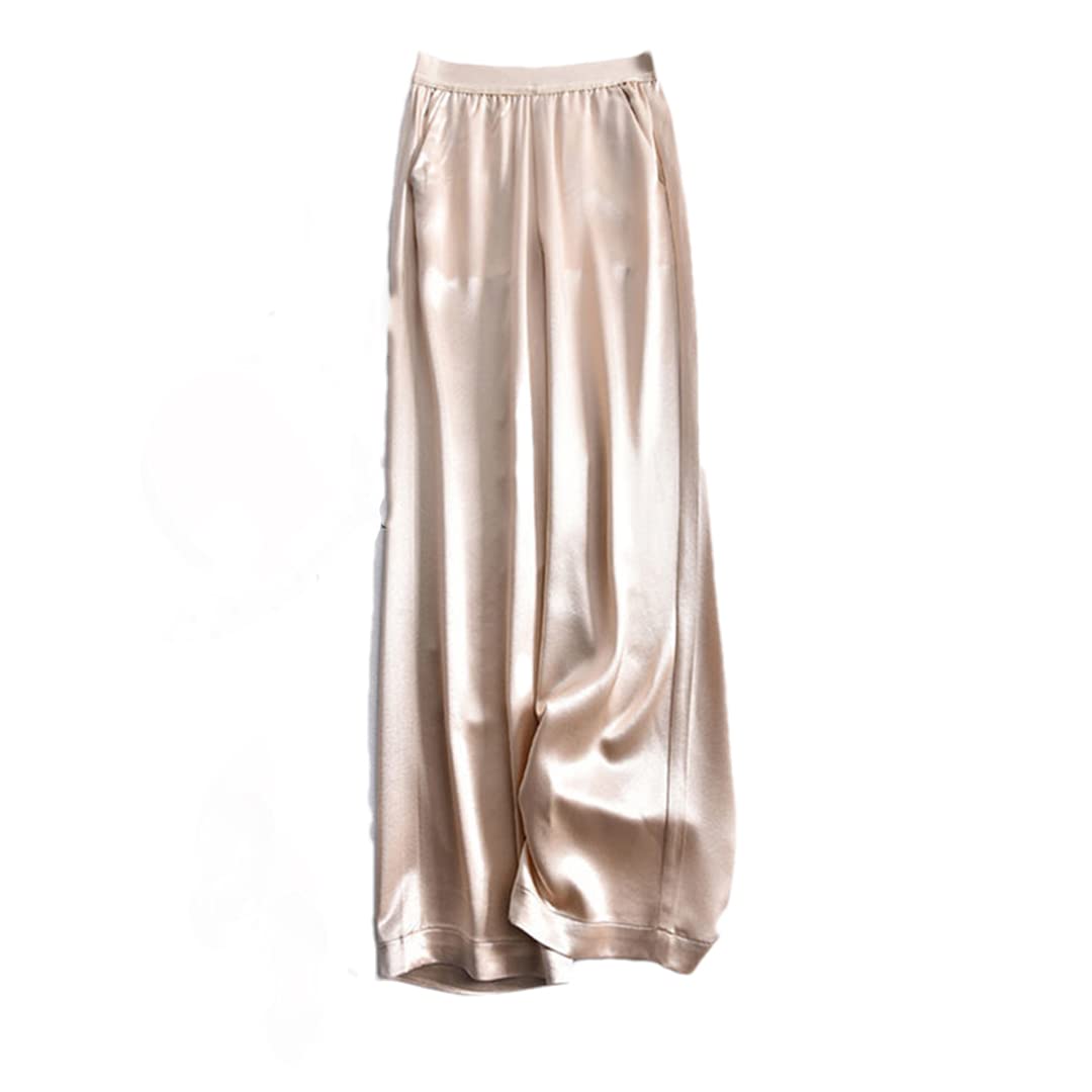 ERFMFKL Straight Casual Pants Womens Slimming Loose High Waist Wide Leg Pants