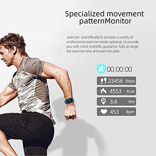 Honorall Relógio inteligente Rastreador de Fitness Monitor de Freqüência Cardíaca Temperatura Corpor