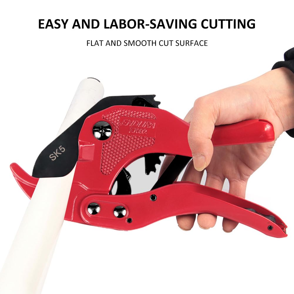 Tagliatubi A Cricchetto Per PVC E Plastica - Diametro 42mm, Taglio Preciso Per Tubi PPR, PE, PEX - Butyeak - Foto 6