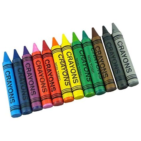 12 Piece Jumbo Wax Crayons (Pack of 1) Cover