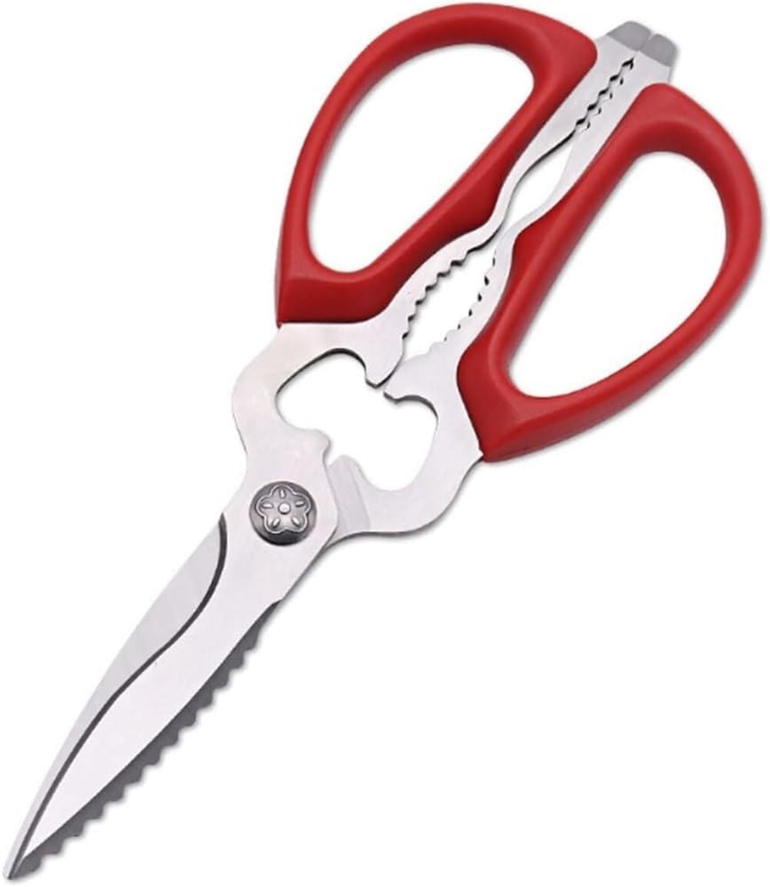 Kitchen Scissors, Magnetic Full-handle Stainless Steel Fruit And Vegetable Cutters, Food Preparation Shears, Special For Cracking Walnuts And Scaling Fish.