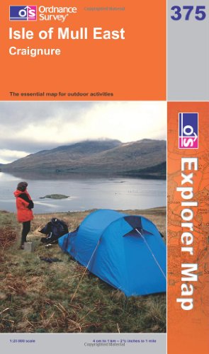 OS Explorer map 375 : Isle of Mull East