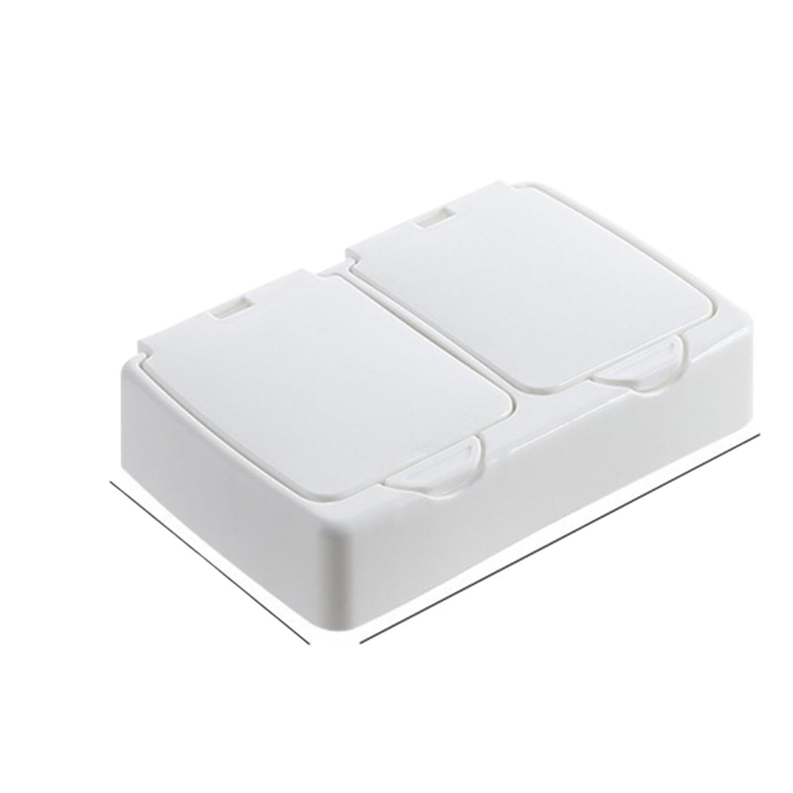BAYNOPURIN Hair Tie Organizer Box Mini Desktop Pop Up Storage Box Dust Proof Makeup Organizer Case For Swabs And Small Things(Rectangle)