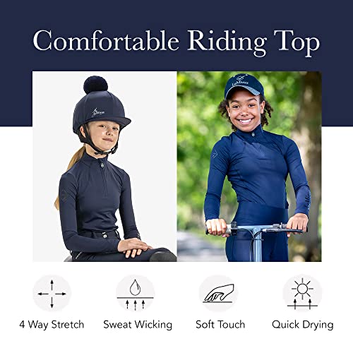LeMieux Young Rider Base Layer Top - Young Rider - Athletic Thermal Shirts - Equestrian Apparel & Gear for Horseback Riding4
