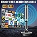 TV Antenna for Smart TV Indoor, Digital Antenna for TV with Strong Magnetic Base for Easy Installation, Long Range Reception TV Antenna for Local Channels 4K 1080P, 10ft Long Cables