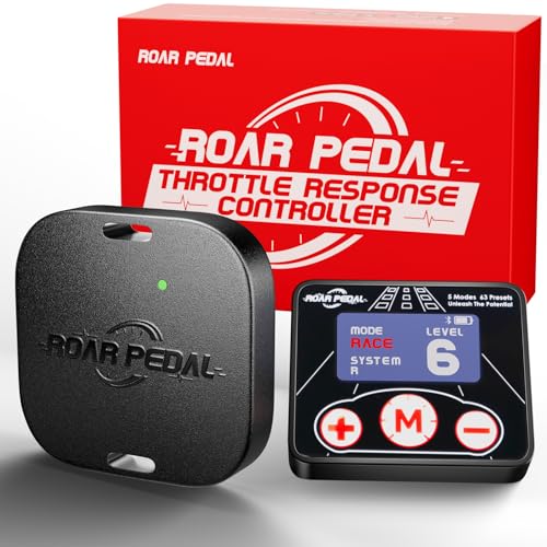 Roar Pedal Throttle Response Controller with Remote Compatible with Some Models of Dodge Ram Ford Jeep Chevrolet Chrysler GMC Maserati Mazda Lincoln Land Rover