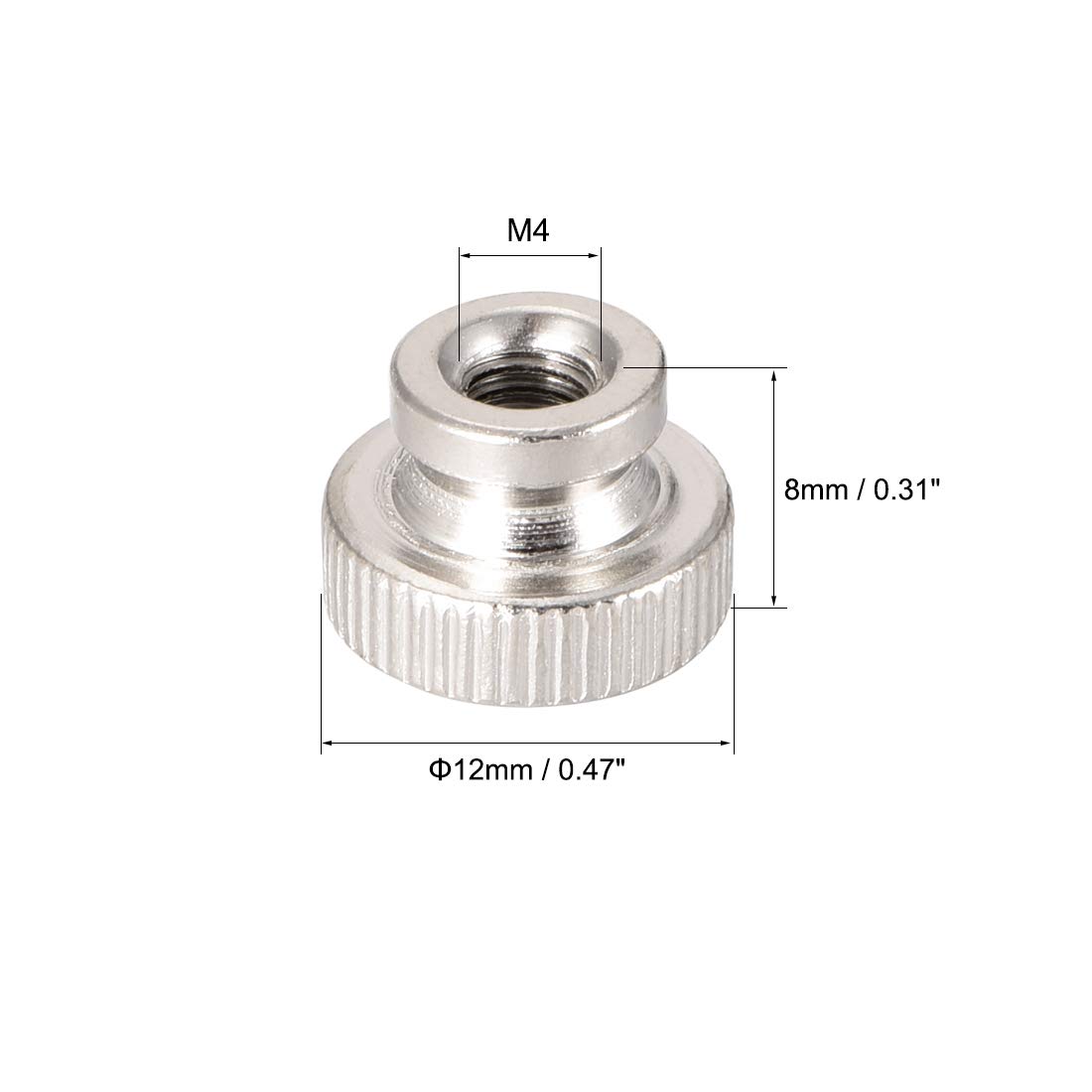 Uxcell Knurled Thub Nuts, 4 Feale Thread Thin Philippines | Ubuy - View #4