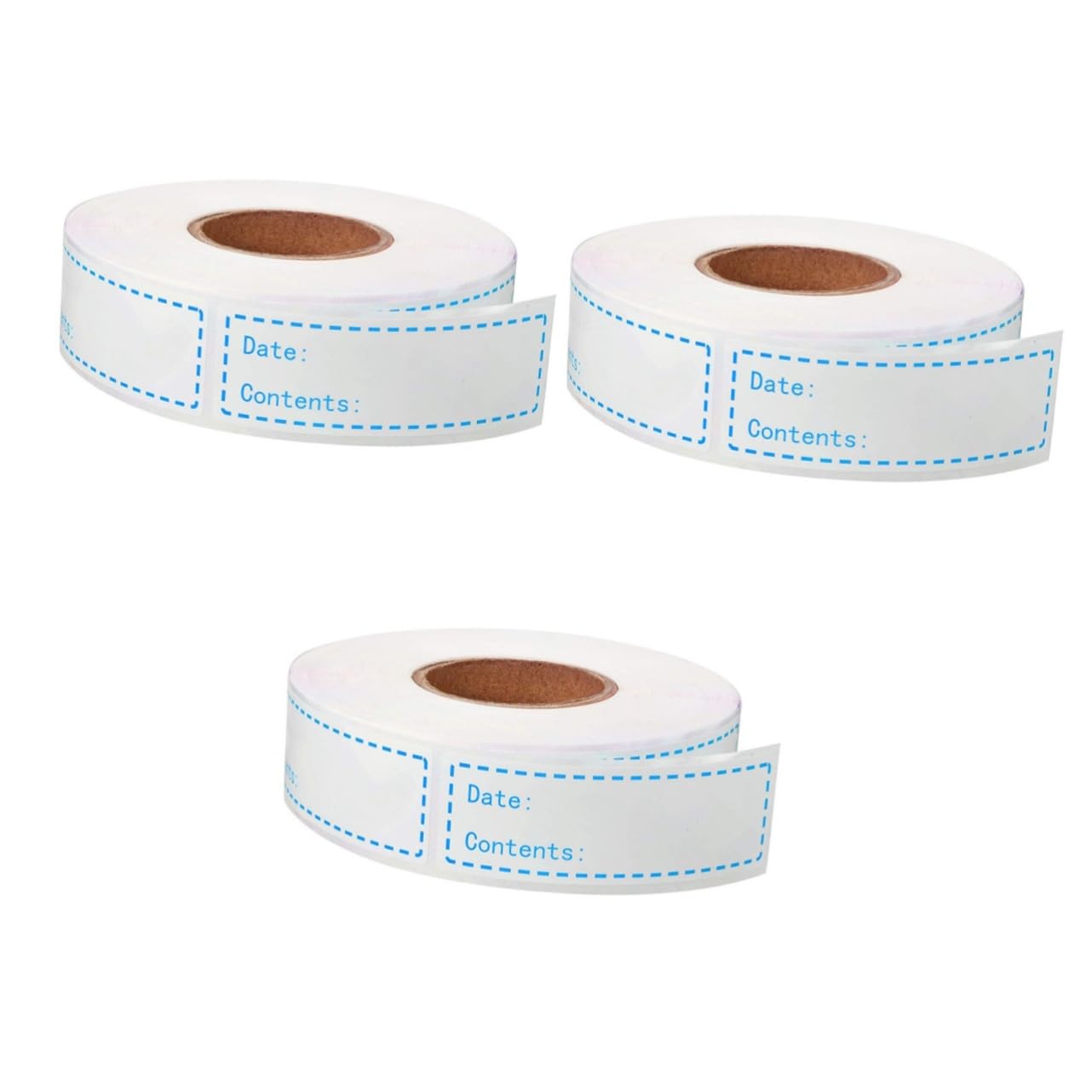 SHINEOFI 3 Etichette Adesive Per Data Per Cucina Design Chic e Pratico Per Identificazione Alimentare Facili Da Applicare Per Frigorifero e Freezer Blu