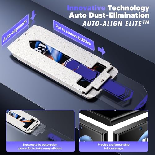 Image of Mr.Shield Align-X Tempered Glass Screen Protector for iPhone 17 and 16 Pro | (Pack of 2) 10H Hardness Guard, Military Grade Protection, Easy Install, Case-Friendly, Anti-Static