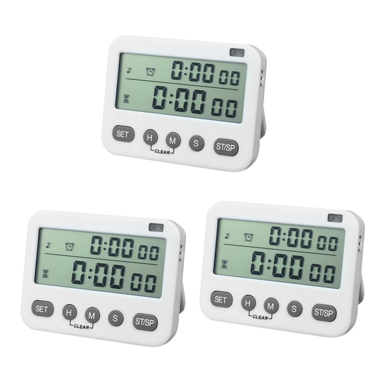 Timer Da Cucina Digitale A Doppio Schermo Conto Alla Rovescia/allarme Sonoro Dispositivo Di Cronometraggio Magnetico Da Laboratorio Batteria Necessaria