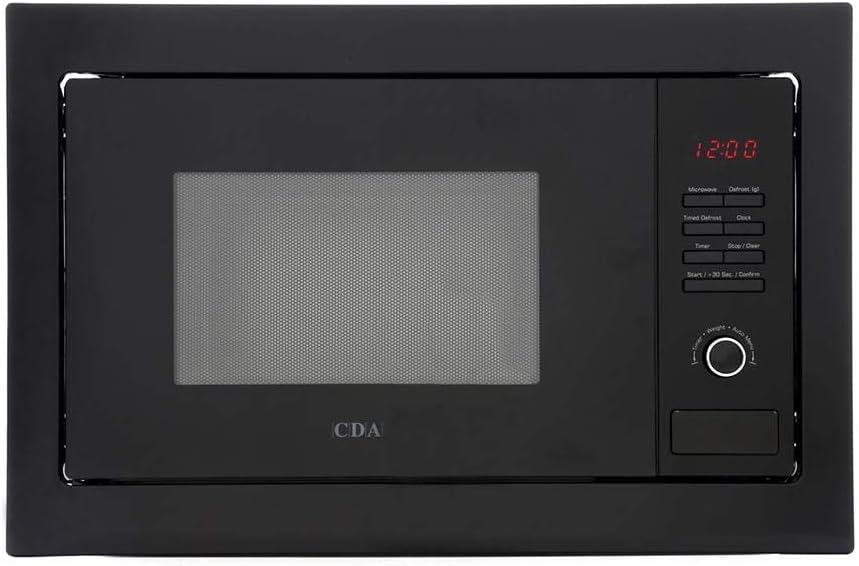 CDA VM130BL Microwave Oven Built-In 5 Power Level 900W 25 litre Black
