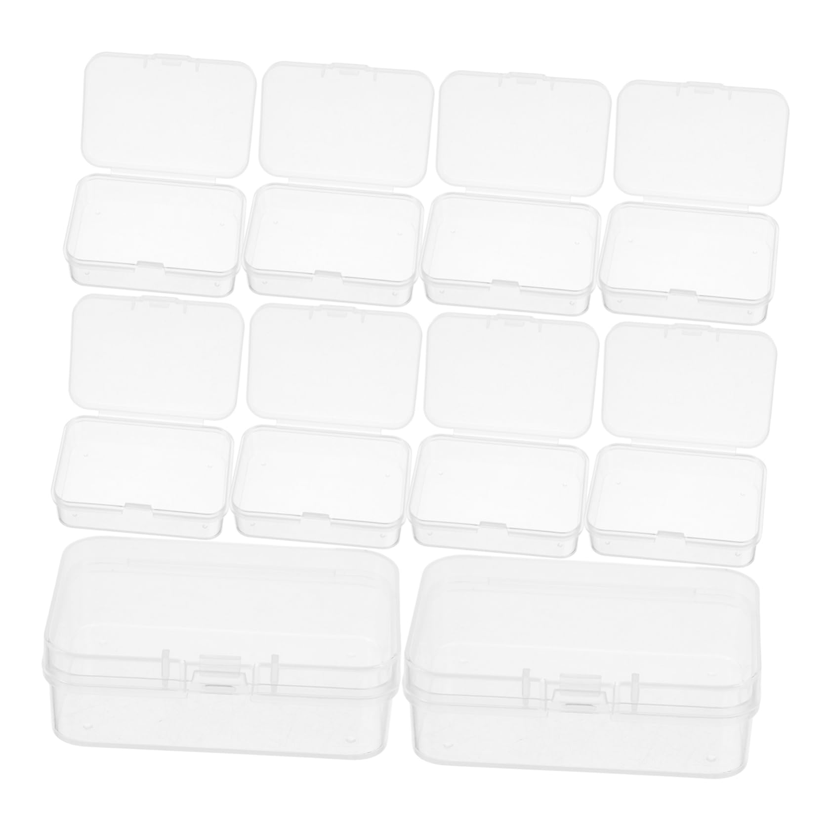 VILLCASE Bead Storage Organizer 10 Pp Plastic Boxes Lids Small Parts Storage Boxes for Jewelry Buttons Clips