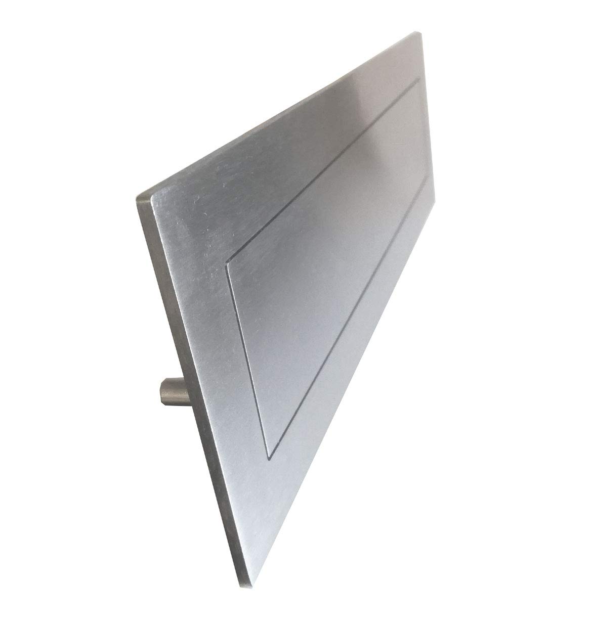 BUCA PER LETTERE BOCCHETTA FERITOIA IN ACCIAIO INOX SATINATO 240 - 290x90 MM