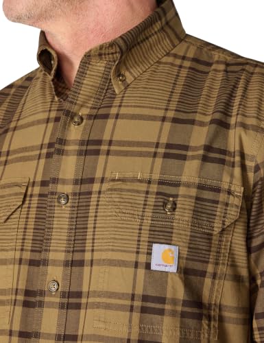 Image of Carhartt Men's Fort Loose Ls Plaid Shirt
