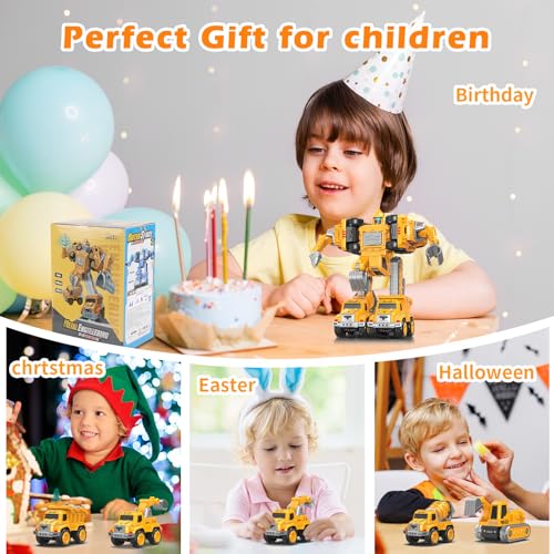 5-in-1 Detachable Construction Vehicles Set - image 6