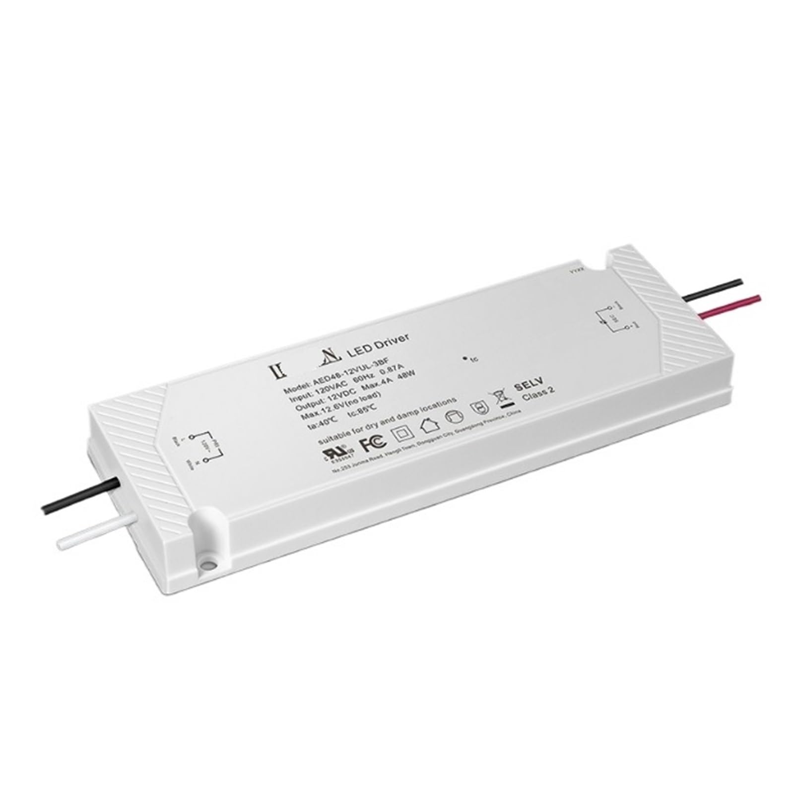 Convertisseur tension constante 12V ultra-mince AED48-12VUL-3BF 4A 120V