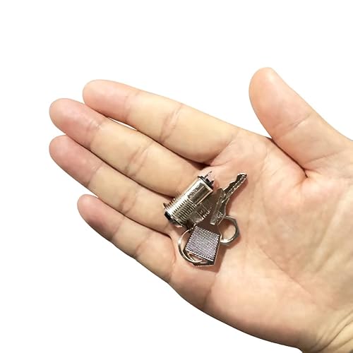 Miniatura 5 de uxcell 1 interruptor de botón eléctrico de 0.472 in con 2 posiciones en OFF