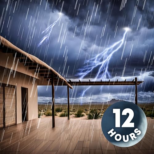 Heavy Rain Sounds for Sleep + Loud Thunder = ZZZ for 12 Hours Podcast Por arte de portada