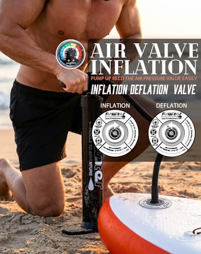Image of FunWater Inflatable Ultra-Light Stand Up Paddle Board for All Skill Levels with Premium SUP Paddleboard Accessories,Non-Slip Comfort Deck for Youth & Adults