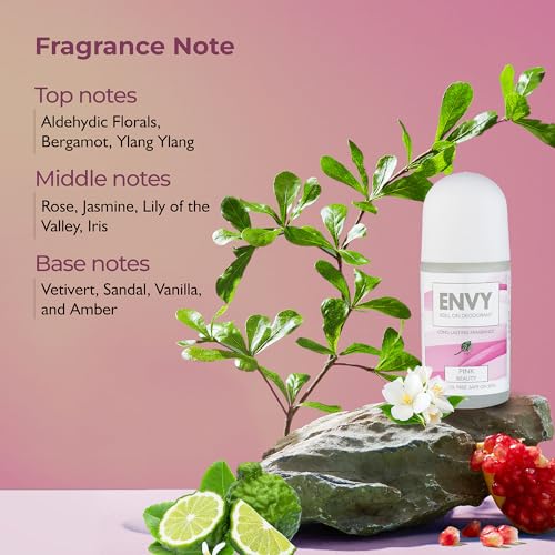 Image of ENVY Pink Beauty Long Lasting Roll-on Deodorant 50 ml (Pack of 2)